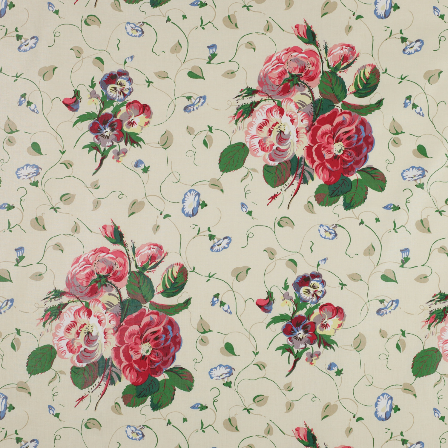 Kreativhaus  Colefax and Fowler - Roses & Pansies - 01155/01 Red