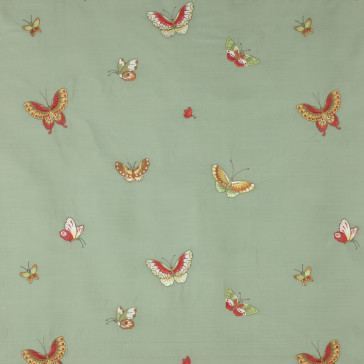 Colefax and Fowler - Butterflies Silk - Aqua - F3410/02