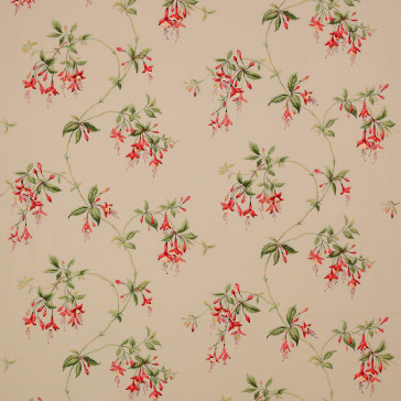 Colefax and Fowler - Octavia Linen - Tomato/Green - F4305/01