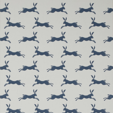 Jane Churchill - Rowan Wallpaper - March Hare Wallpaper - J135W-12 Navy