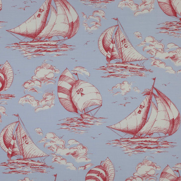 Jane Churchill - Spinnaker - J665F-03 Red/Blue