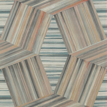 Jane Churchill - Atmosphere V W/P - Madison Wallpaper - J8009-01 Copper/Teal