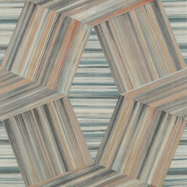 Jane Churchill - Atmosphere V W/P - Madison Wallpaper - J8009-01 Copper/Teal