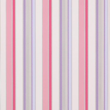 Jane Churchill - Get Happy - Disco Stripe - J142W-02 Pink/Silver