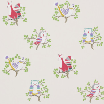 Jane Churchill - Get Happy - Up A Tree - J143W-03 Cream