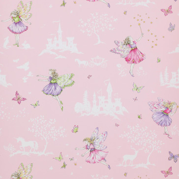Jane Churchill - Get Happy - Fairyland - J149W-02 Cream/Pink