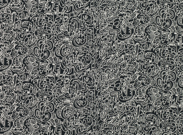 Kirkby Design - Spaghetti Yeti - Noir K5144/02