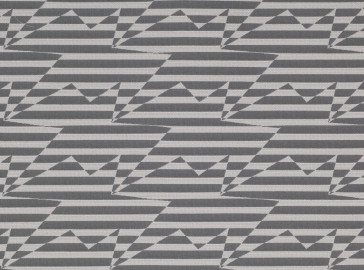 Kirkby Design - Stripey Zig Zag Birds - Gris K5161/03