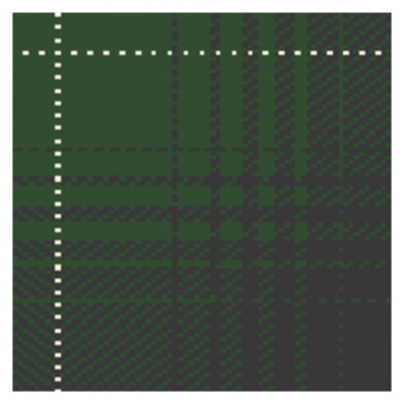 Kymo - Wool Range - GLEN hi land Wool 3345 slate grey, rainforest & eggshell