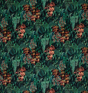 Osborne & Little - Green Wall Velvet - F7677-01