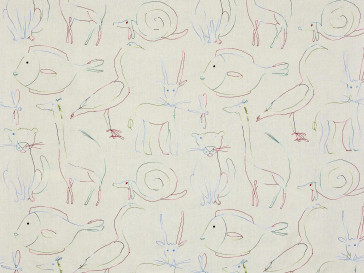 Pierre Frey - Bestiaire enchante - F3558001 Multicolore