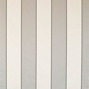 Dominique Kieffer - Larges Rayures de Coton - Gris clair et blanc 17183-001