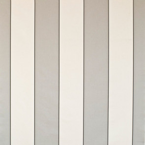 Dominique Kieffer - Larges Rayures de Coton - Gris clair et blanc 17183-001