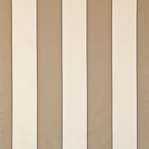 Dominique Kieffer - Larges Rayures de Coton - Mastic et blanc 17183-004