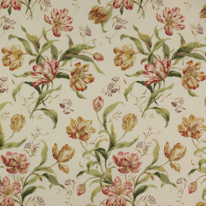 Colefax and Fowler - Delft Tulips - Pink/Ochre - F2824/03