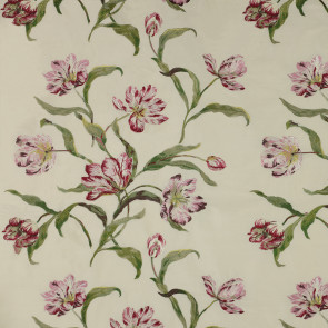 Colefax and Fowler - Delft Tulips Silk - Pink/Green - F3411/02