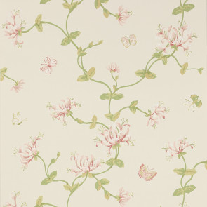Colefax and Fowler - Jardine Florals - Honeysuckle Garden - W7002-03 - Pink-Green