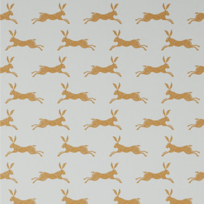 Jane Churchill - Rowan Wallpaper - March Hare Wallpaper - J135W-10 Ochre