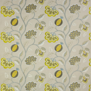 Jane Churchill - Paradise Garden - J719F-01 Gold/Aqua