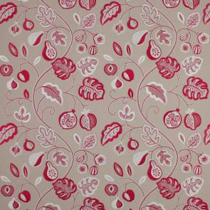 Jane Churchill - Santana - J755F-05 Linen/Red