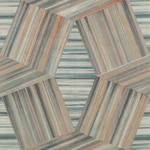 Jane Churchill - Atmosphere V W/P - Madison Wallpaper - J8009-01 Copper/Teal