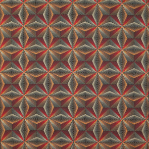 Jane Churchill - Quantum - J939F-02 Red/Copper