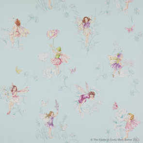 Jane Churchill - Nursery Tales - Meadow Flower Fairies - J124W-03 Aqua