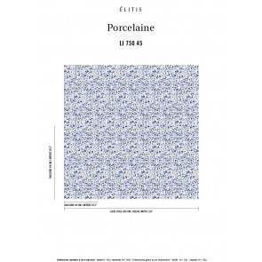 Élitis - Porcelaine - Bleus du ciel et de la mer LI 750 45
