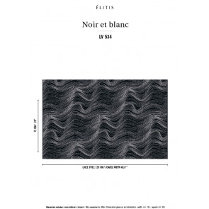 Élitis - Noir et blanc - Eternelle jouvence LV 534 01