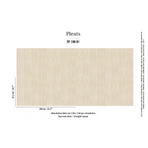 Élitis - Pleats - Arts & Craft - TP 180 01 Bulle d'écume