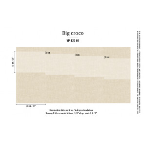 Élitis - Anguille big croco galuchat - Big Croco - VP 423 01 Une grace aérienne