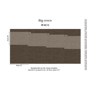 Élitis - Anguille big croco galuchat - Big Croco - VP 423 12 Rentier, assurément !
