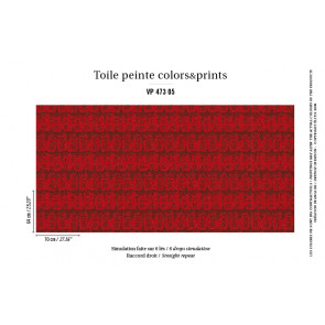 Élitis - Toile peinte colours and prints - My wish - VP 473 05 All you need is love