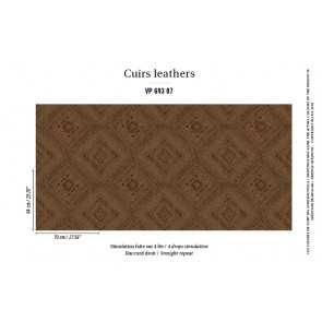 Élitis - Cuirs leathers - Casablanca - VP 693 07 Reflet brut