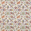 Jane Churchill - Animal Tapestry - J0059-01 Red/Teal