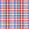 Jane Churchill - Cara Check - J692F-01 Blue/Red