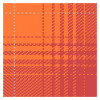 Kymo - The Loft - GLEN hi land Tencel 4039 ruby red, papaya & silver grey