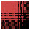 Kymo - The Loft - GLEN hi land Tencel 4040 pure black, ruby red & silver grey